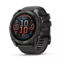 Garmin Fenix 8 / 51 mm / AMOLED | Sapphire / Carbon Gray DLC Titanium with Black band GPS laikrodis