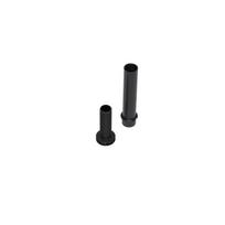 Kojelė apvali H-165-195mm, Ø48mm, plastikinė, reguliuojama, juoda, 2 dalys