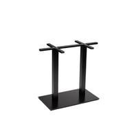 Stalo koja - padas 400x700mm, H=720mm, dažytas, juodas dviejų stulpų