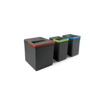 Rūšiavimo šiukšliadėžių komplektas 266mm aukštis, 1 x15L, 2 x7L