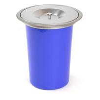 Rūšiavimo šiukšliadėžė montuojama į stalviršį, 7 litrai, nerūdijantis plienas ir plastikas