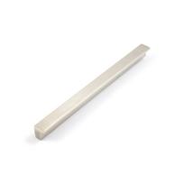 Profilinė rankenėlė, cc-128mm, L-158x12mm, aliuminė, anoduota, šlifuoto plieno