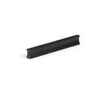 Profilinė rankenėlė, cc-96mm, L-120x17mm, aliuminė, dažyta, juoda