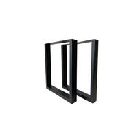 Stalo kojų komplektas 400 x 100 x 430 mm, 2 vnt., juodas