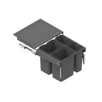 Rūšiavimo šiukšliadėžės KB=600 H=425 NL-480 2x20L+2x9L