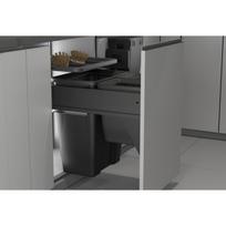 Rūšiavimo šiukliadėžės  2x18l + 2x10l + padėklas priemonėms
