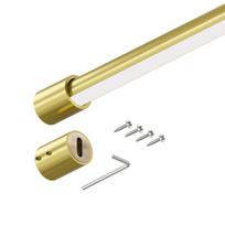 Rūbų kartelė/vamzdis Smart su ertme LED juostai, Ø25x1000mm, aukso su laikikliais