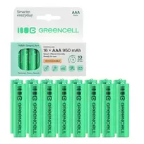 Rechargable batteries 16xAAA HR03 950mAh
