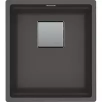 Po stalviršiu montuojama granitinė plautuvė Franke Kubus 2, KNG 110-37, Slate Grey