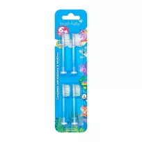 BRUSH BABY_Kidz Sonic šepetėlių antgaliai soniniams dantų šepetėliams 6+ (4 vnt.)