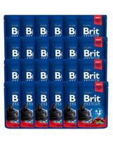 BRIT Premium Cat Adult jautienos ir žirniai katėms 24 x 100g