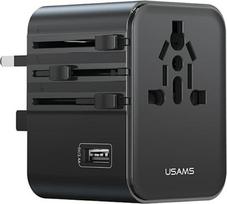 Usams Travel adapter 17W US/AU/EU/UK black