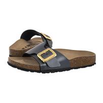 Birkenstock Catalina Cushion Buckle Metallic Black 1033036  (BK379-a) Moteriški batai/šlepetės