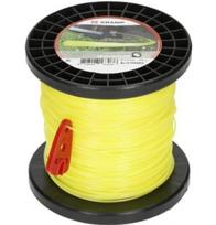 Žoliapjovės valas Ø 1,6 mm 100 m apvalus geltonas Kramp