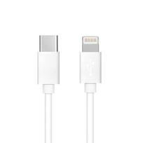 USB kabelis Type C to Lightning PD 27W - 1M - Baltas