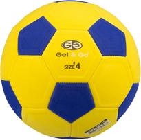 Futbolo kamuolys Get & Go 16XM, 4 dydis, mėlyna sp./geltona sp.