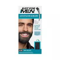 Just For Men ūsų ir barzdos dažai Real Black M-55, 28 g