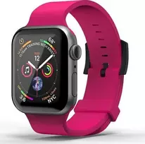 Dėklas Superdry Watchband Apple Watch 38 / 40mm Silikoninis rožinis (41679)