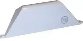 Plastikinis dangtelis virš termostato ir valdymo bloko ant elektrinių radiatorių tipo „Dimplex“ ir „Nobø“.