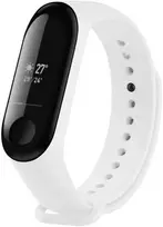 Fixed Silikonowy dirželis do opaski Xiaomi Mi Band 3/4 balta