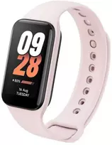 Fixed fiksuotas silikoninis dirželis, skirtas Xiaomi Smart Band 8 Active, rožinis
