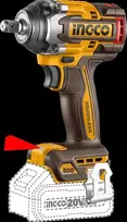 Ingco CIWLI2050 AKU impact wrench incl. 2pcs battery and charger