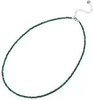 Agato Mineralinis karoliai su malachito karoliukais POL-N07/47L