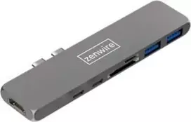 USB ŠAKOTUVAS Zenwire 2x USB-C + 2x USB-A 3.0 (1026902325)