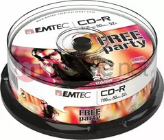 Emtec CD-R 700MB 52x 25 vnt (ECOC802552CB)
