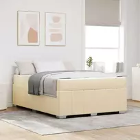 Lova Lovos rėmas su čiužiniu Kreminė 160 x 200 cm audinys