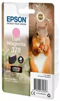 Epson 23 vnt. „Squirrel“ rašalo kasečių pakuotė šviesiai rausvai violetinė, 378 ml, „Claria Photo HD“ rašalas, standartinis našumas, šviesiai rausvai violetinė, pigmentinis rašalas, 4,8 ml, 1 vnt., 360 puslapių