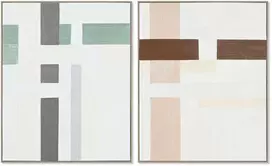 Plakatas Paveikslas Home ESPRIT Abstraktus Miesto 82,2 x 4,5 x 102 cm (2 vnt.)