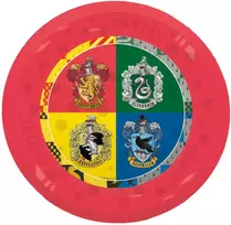 Hario Poterio Hogvartso namelių mikro aukščiausios kokybės plastikinės lėkštės, 4 vnt. rinkinys, 21 cm