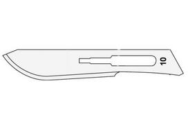 Surgeon skalpelio ašmenys Carbon Steel, Nr. 10