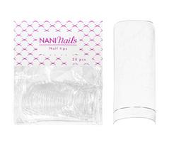 NANI nagų forma Nr. 2, trumpai lipnus paviršius, 50 vnt. – Clear