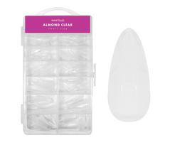 NANI geliniai tipai dėžutėje, 120 vnt., 10 dydžių - Almond Clear, trumpi