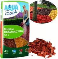 AQUA SAVE DEKORATYVINIS MULČIAS 50L Raudonos medienos drožlės