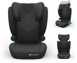 KINDERKRAFT automobilinė kėdutė JUNIOR FIX 2 PLUS, 100-150 cm., Juodas, KCJUFI20BLKPL0N