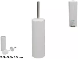 Tualeto šepečio laikiklis, baltas, 9.30 x 9.30 x 39.00, BATH&GO