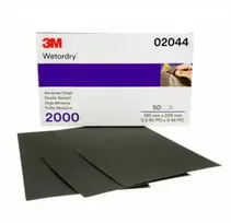 3M Popierius šlapiam šlifavimui P2000, 138x230mm (50 vnt.)