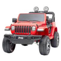 Dvivietis vaikiškas elektromobilis Hecht Jeep Wrangler Rubicon, raudonas