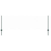 vidaXL Tvorelės stulpas 44 pcs Žalia 120 cm Plienas