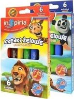 Inspiria gelinės kreidelės, 6 intensyvios spalvos, minkštos