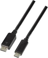 Logilink Ua0335 Usb-c į Displayport 1.2 adapterio kabelis, 1.8m, juodas