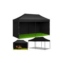 Greito surinkimo sodo / prekybinė palapinė, 3x6 m, juodos spalvos