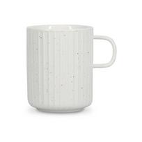 Baltos spalvos iš Kinijos kaulinio porceliano puodelis 410 ml Ora Gloss – Salt&Pepper