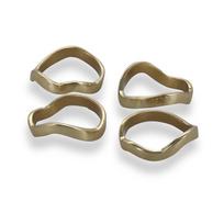 Iš metalo servetėlių žiedų rinkinys 4 vnt. Charm – S|P Collection
