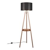 Pastatomas šviestuvas rudos spalvos su lentyna (aukštis 152 cm) Colette – Reality