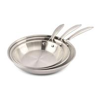 Keptuvės iš nerūdijančio plieno 3 vnt. ø 29,5 cm Blaze – Salt&Pepper
