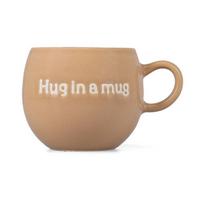 Rudos spalvos iš molio puodelis 420 ml Muggies – Salt&Pepper